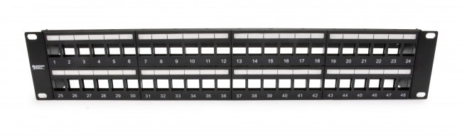 Platinum Tools 643-48U Unloaded Patch Panel, 48 Port, Unshielded