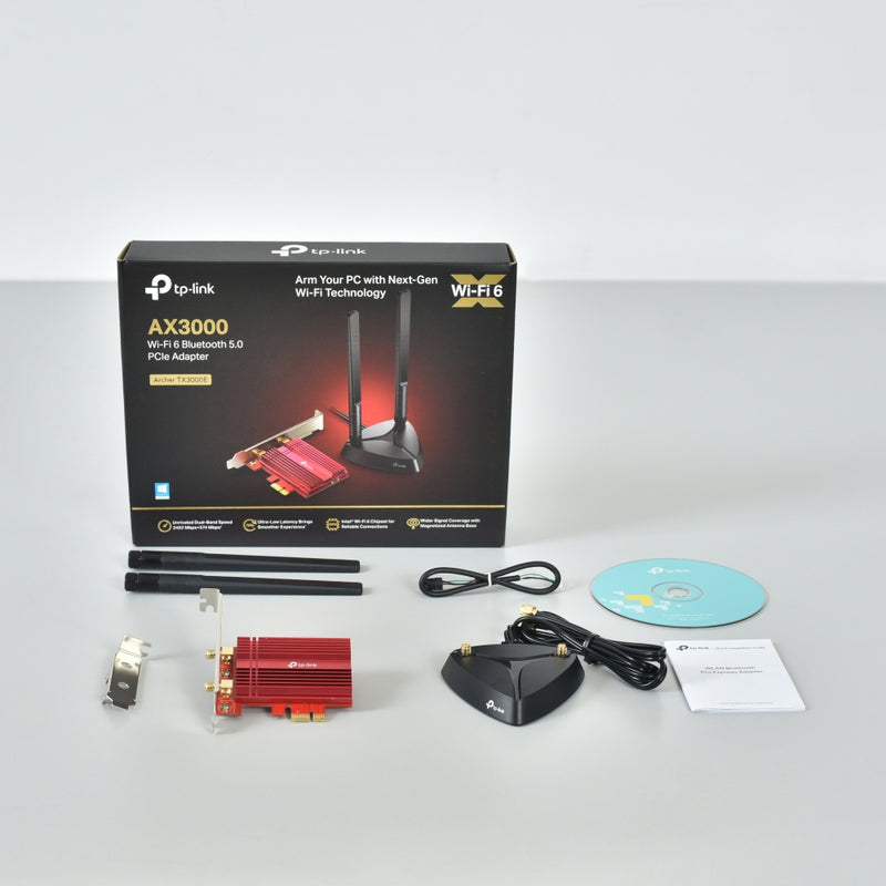 Archer TX50E, AX3000 Wi-Fi 6 Bluetooth 5.0 PCIe Adapter
