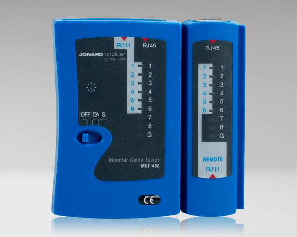 Modular Cable Tester for RJ45, RJ12, RJ11 Cables