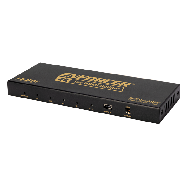 Seco-Larm MVD-AH14-01Q HDMI 4K Splitter – 4 HDMI Outputs