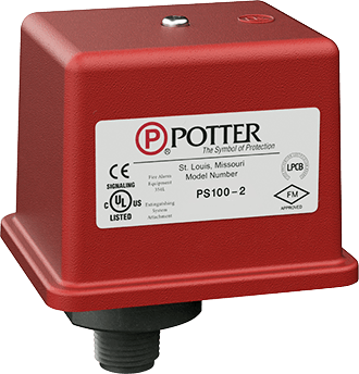 Potter PS100-2 EXCESS PRESSURE, WATERFLOW