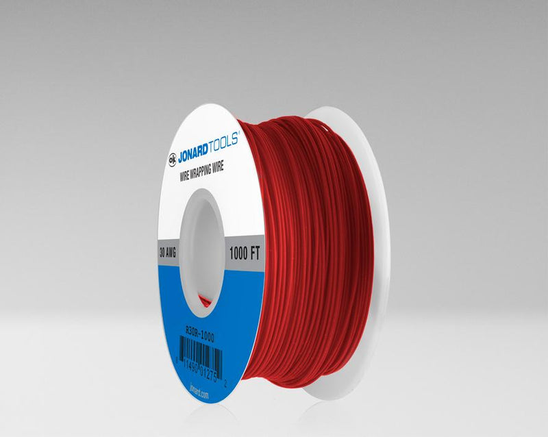 30 AWG KynarÂ® Wire, Red, 1000 ft