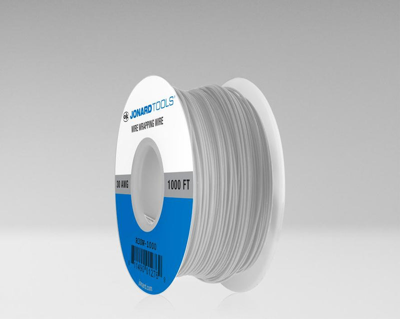 30 AWG KynarÂ® Wire, White, 1000 ft