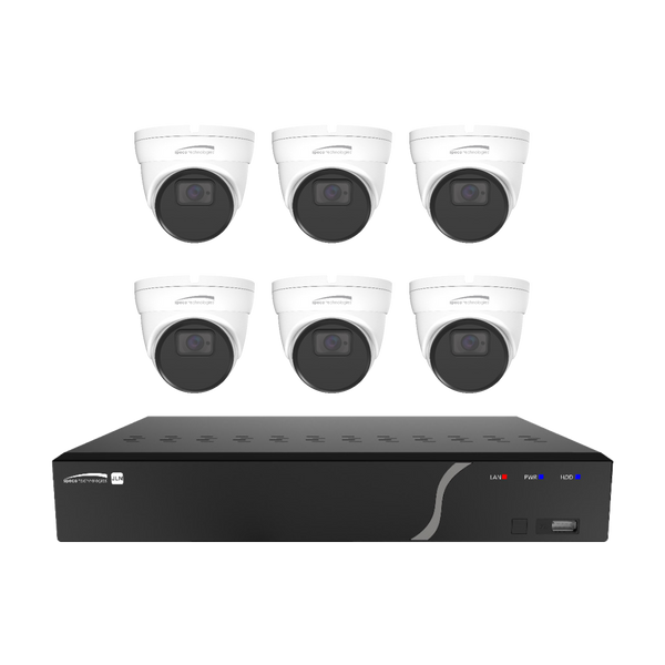 Speco ZIPN8T2 8 Channel Analytic Surveillance Kit with 5MP IP Cameras, NDAA Compliant